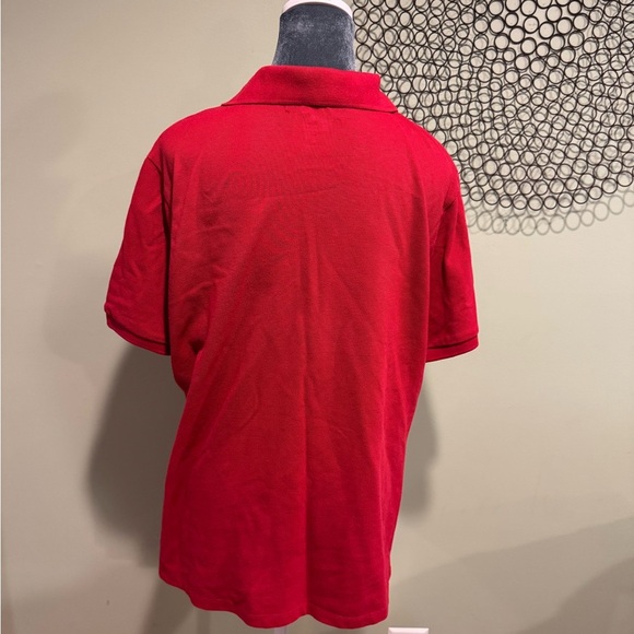 Tsla Red Short Sleeve Polo Button Shirt - Picture 3 of 5